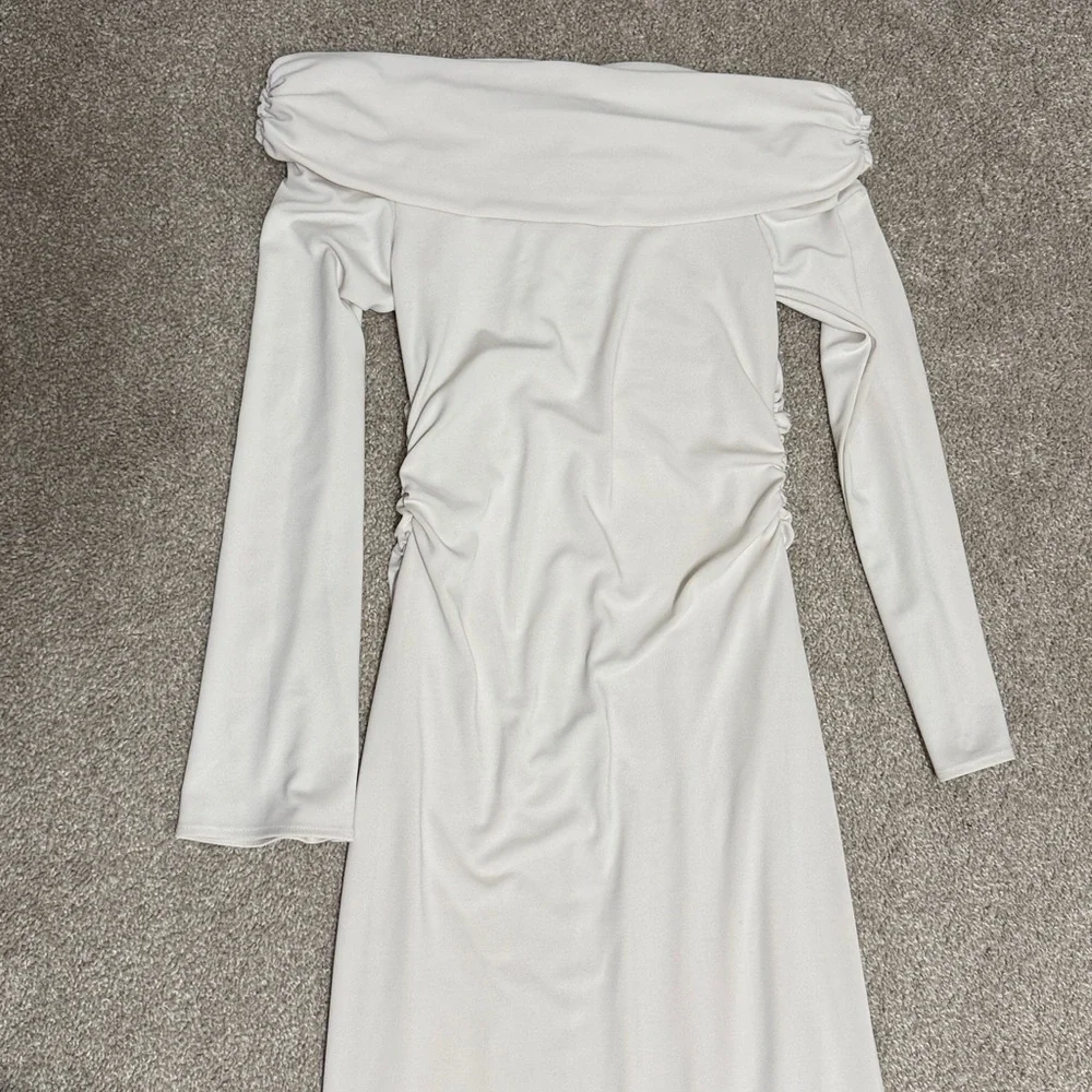 Off-The-Shoulder Bell Sleeve Dress BHLDN - Picture 8 of 10